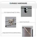 Grey Folding Desk with Blackboard - Multi-function Home Office Workstation