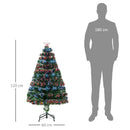 4ft Pre-Lit Fiber Optic Christmas Tree, Multi-Coloured LED Lights, Green