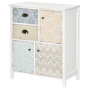 Rustic White Wooden Storage Trunk