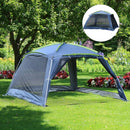 5-8 Person Dark Blue/Green Pop Up Camping Gazebo
