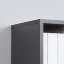 Dark Grey 5-Tier Freestanding Bookshelf for Home Office