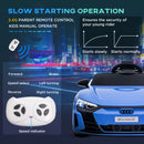 Blue Audi Licensed 12V Kids Electric Ride-On Car with Remote Control
