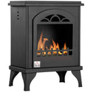 Black Ethanol Fireplace Stove - 1.2L Tank, 3 Hours Burn Time