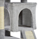Grey Cat Scratching Post Tower for Indoor Cats - 83cm