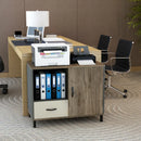 Modern White 4-Compartment Sideboard Cabinet