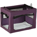 Purple Pet Carrier Bag with Cushion for Medium to Large Dogs - 90cm