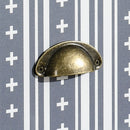 Modern White 4-Drawer Dresser with Metal Handles