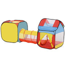 Multicolor Kids Pop Up Play Tunnel Set - Indoor/Outdoor Use - 230 x 70 x 89 cm