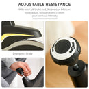 Indoor Exercise Bike Trainer - Adjustable Resistance, LCD Display, Black