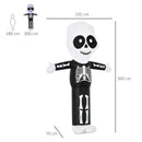 3m Halloween Inflatable Skeleton Ghost Decoration - Spooky Outdoor Light