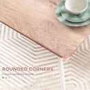 5-Piece Compact Brown and White Dining Set