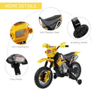 Yellow Kids Electric Motorcycle Ride-On Toy