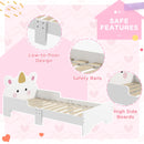 White Unicorn Toddler Bed for Kids 3-6 Years - 143 x 74 x 67cm