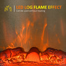 Black Freestanding Electric Fireplace Heater