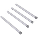 Silver 4ft Folding Outdoor Table with Aluminium Frame and MDF Top