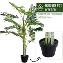 150cm Tropical Palm Tree in Green Pot - Indoor/Outdoor Decor