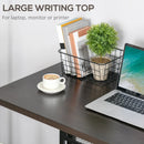 Industrial Walnut and Black Computer Desk - Home Office Workstation