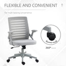 Grey Adjustable Height Mesh Back Work Chair - 44-53.5cm