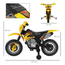 Yellow Kids Electric Motorcycle Ride-On Toy