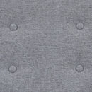 Light Grey Upholstered Armchair with Birch Wood Legs