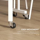 Wood-Effect Drop Leaf Dining Table for 4-6 People - Natural Oak