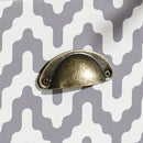 Modern White 4-Drawer Dresser with Metal Handles