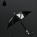 Dark Grey Freestanding Umbrella Holder with Hooks and Drip Tray