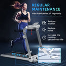 Silver Electric Folding Treadmill with Quick Speed Controls and LED Monitor