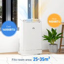 5-in-1 Portable Air Conditioner 14,000 BTU - White
