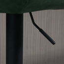 Green Retro Adjustable Bar Stools Set of 2 with Swivel Seat