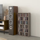 Set of Two Dark Wood-Effect CD Storage Units