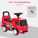 Red 3-in-1 Ride-On Mercedes Truck for Kids 12-36 Months