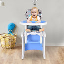 Blue 3-in-1 Convertible Baby High Chair