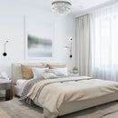 Modern 7-Light Crystal Ceiling Chandelier - Silver