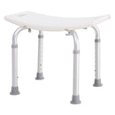 White Portable Non-Slip Bathroom Stool