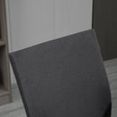 Dark Grey Swivel Task Chair with Armrests and Adjustable Height