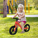 Red 12" Kids Balance Bike, Lightweight No-Pedal Training Bicycle with Adjustable Seat