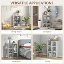 White 3-Tier Cube Storage Cabinet Organizer