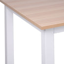 White Metal Frame Computer Desk 120x60x76cm for Home Office