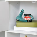 Grey 6-Cube Storage Cabinet with Doors for Dining & Living Room