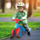 Blue Red Baby Balance Bike with Storage Bin