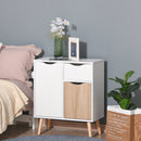Brown Sideboard Storage Cabinet with Drawer for Bedroom & Living Room