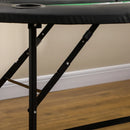 Folding Poker Table 1.85m for 8 Players - Blue