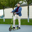 Green Aluminium Folding Kick Scooter with Shock Absorption