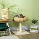 51cm Cat Tree Tower with Sisal Scratching Post & Top Bed - Grey