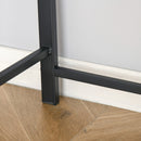 Compact Walnut Writing Desk with Storage Shelf - 84L x 45W cm