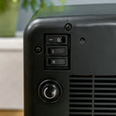 Electric Fireplace Stove, White, LED Flame Effect, 800W/1600W