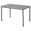 Grey Steel Frame Dining Table for 4 - 75x120x70cm, Minimalistic Style