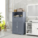 Grey Bathroom Storage Unit with Shelf, Drawers & Cupboard