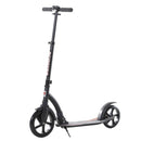 Black Foldable Kick Scooter with Shock Absorption for Teens and Adults